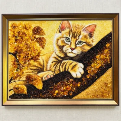 Картина "Кот на дереве"